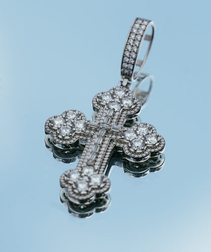 Trefoil Cross Baguette